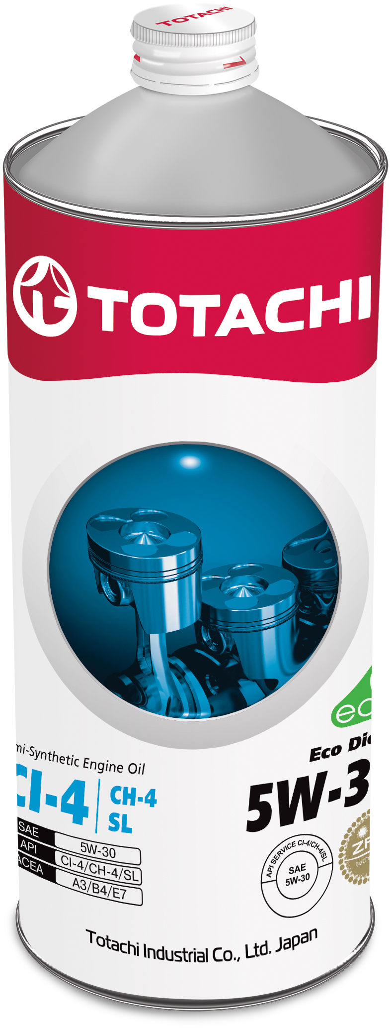 Купить Totachi 4562374690462 Eco Diesel Semi-Synthetic CI-4/CH-4/SL 5W-30, 1л